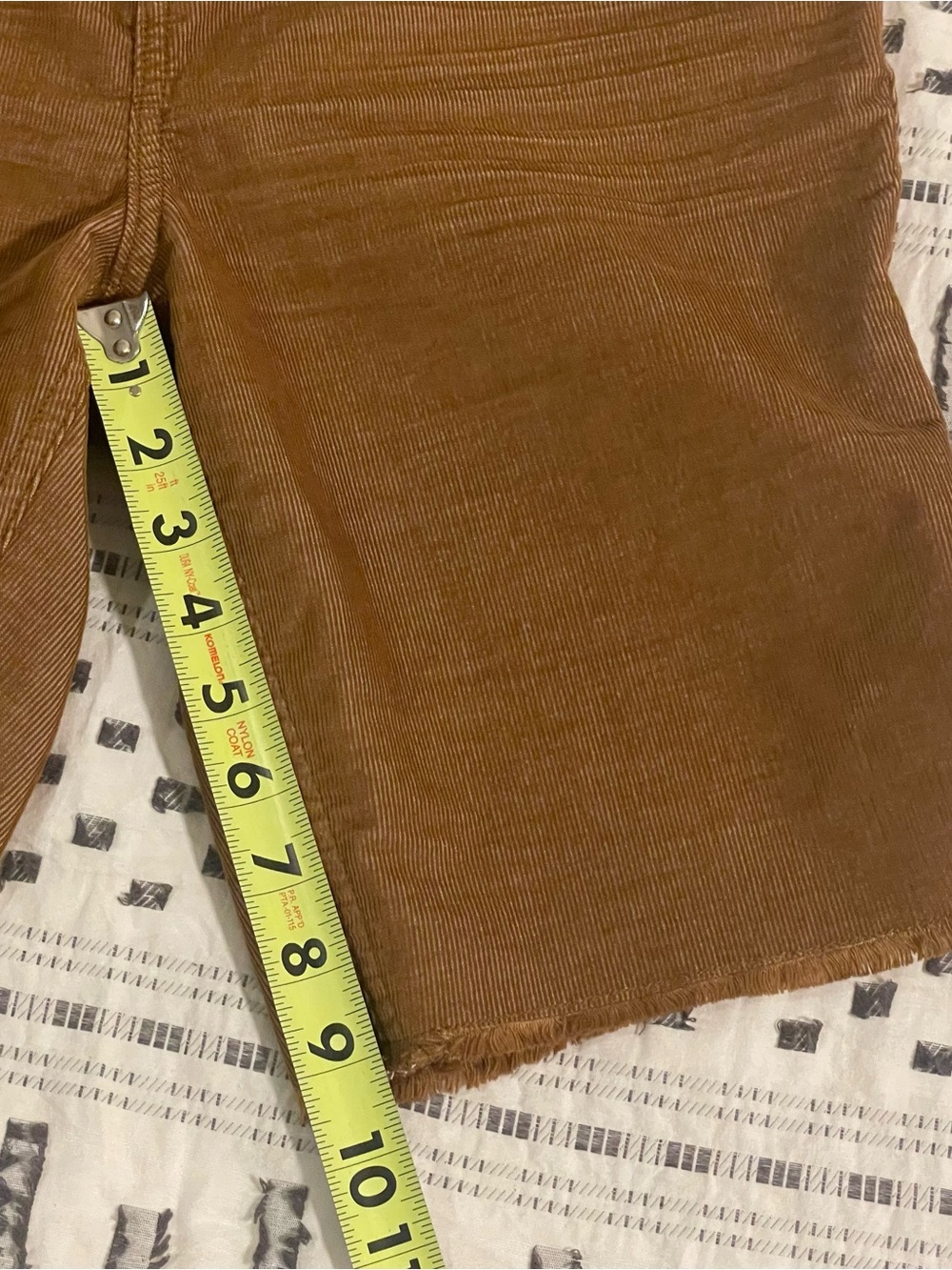 Carve Designs Corduroy Raw Hem Bermuda Shorts - Picture 5 of 6